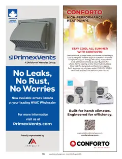 Page 56: Primex Vents, Conforto