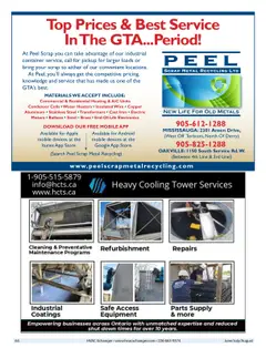 Page 64: Peel Scrap Metal Recycling Ltd, Heavy Cooling Tower & Industrial Services Inc.