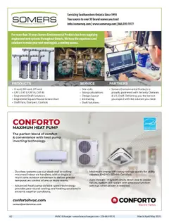 Page 62: Somers Environmental Products Inc., Conforto